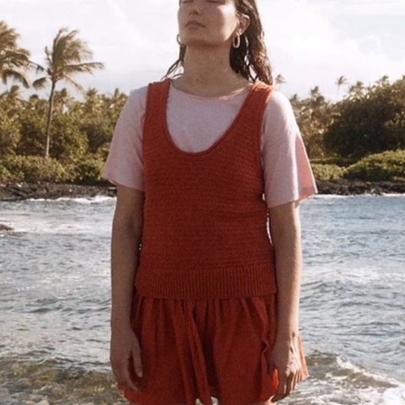 Madewell Fairview Sweater Tank in Rusted Clay NWOT (M) - Picture 2 of 11